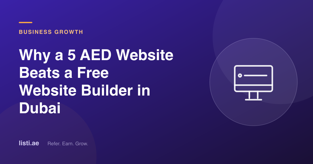 Do You Even Need a Website in Dubai, or Will a Listing Do?