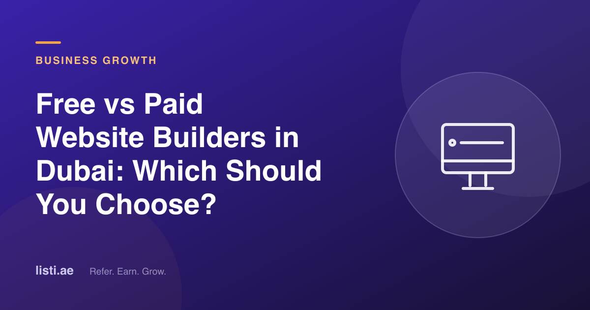 Free vs Paid Website Builders in Dubai: Which Should You Choose?