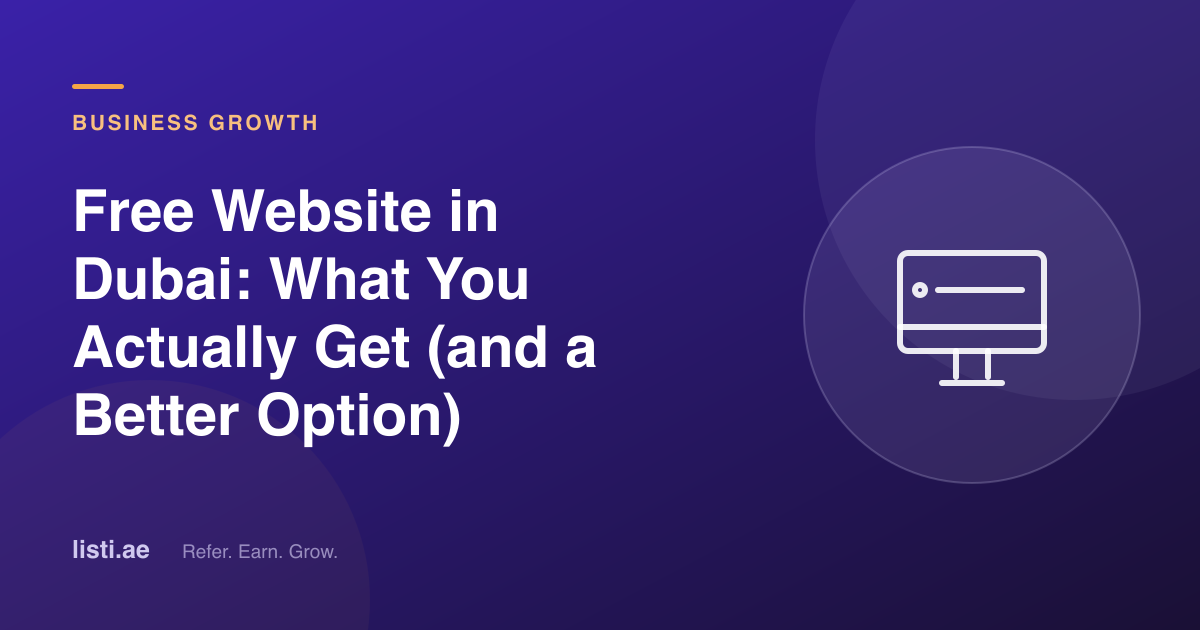Free Website in Dubai: What You Actually Get