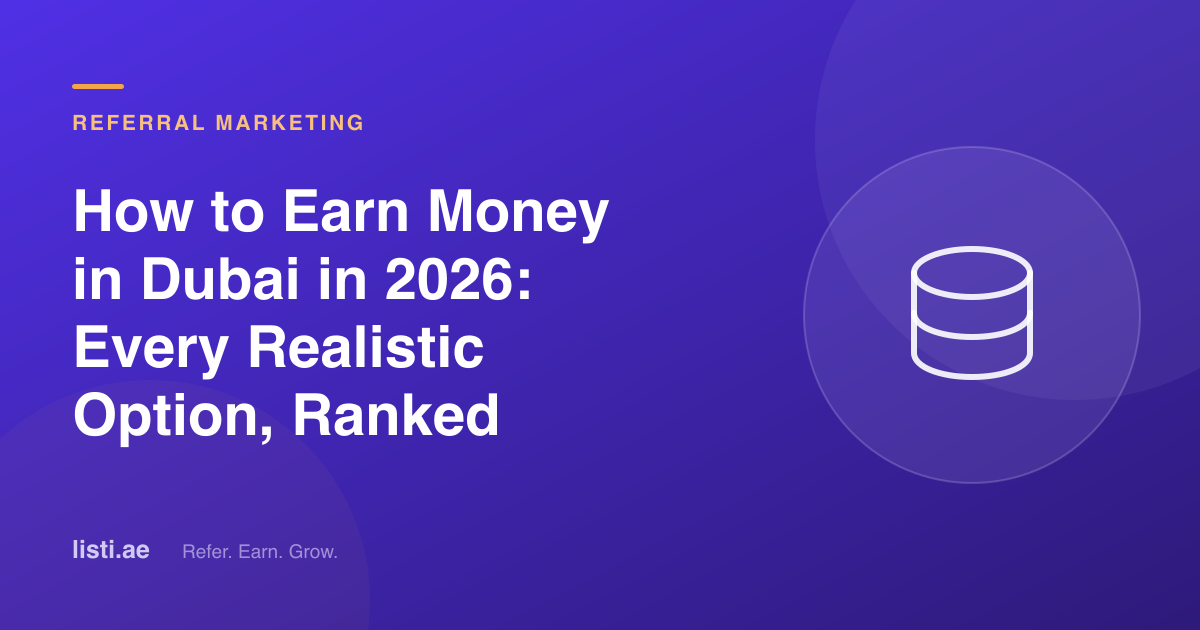 How to Earn Money in Dubai in 2026: Every Realistic Option, Ranked