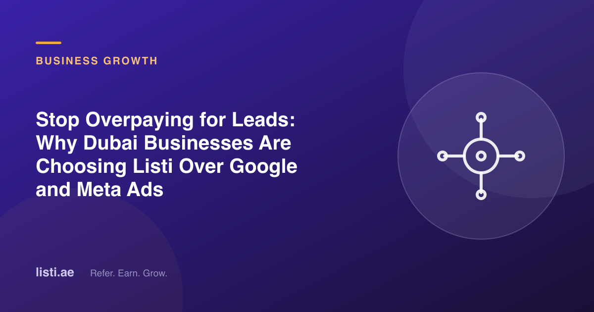 Stop Overpaying for Leads: Why Dubai Businesses Are Choosing Listi Over Google and Meta Ads