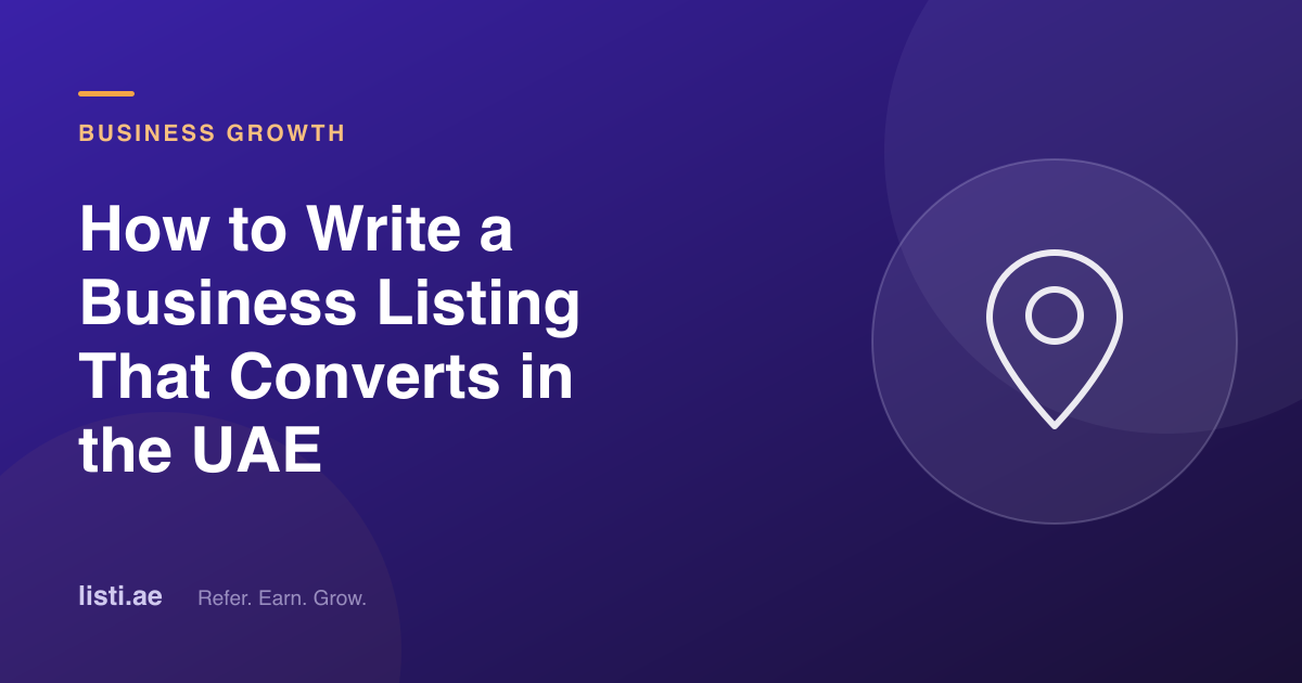 How to Write a Business Listing That Converts in the UAE